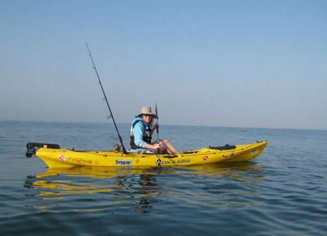 Remando en el mar